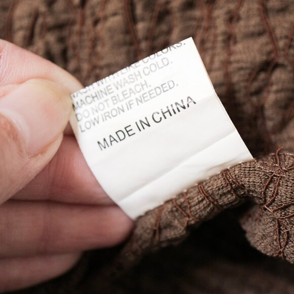Brown Crinkle Lace Trim Tee 🐻 - Picture 6 of 7
